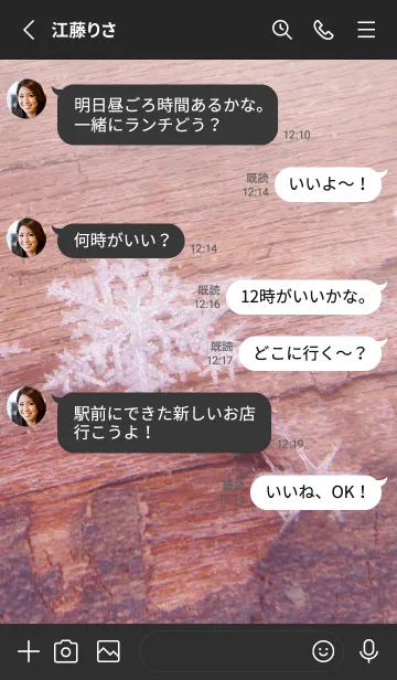 [LINE着せ替え] Real Snow Crystal #10-2の画像3