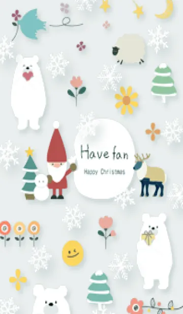 [LINE着せ替え] bluegreen☆ハッピークリスマス06_1の画像1