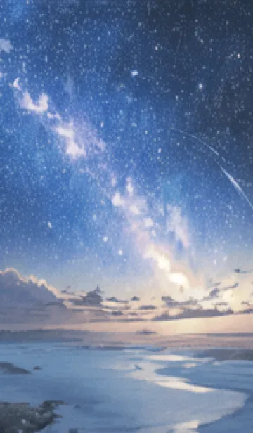 [LINE着せ替え] 銀河の冬空 #MP016。の画像1