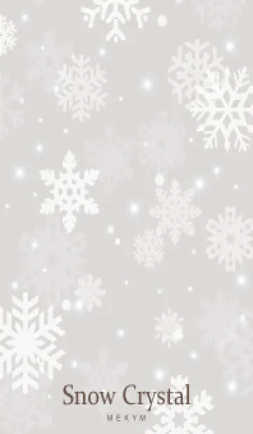 [LINE着せ替え] SnowCrystal-NATURAL GRAY 15の画像1