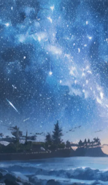 [LINE着せ替え] 銀河の冬空 #MP012。の画像1