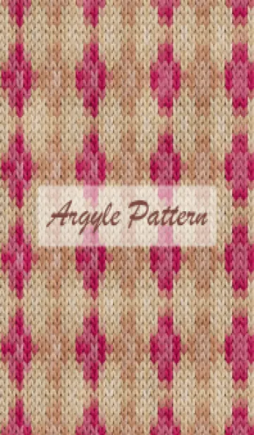 [LINE着せ替え] argyle pattern embroidery 64の画像1