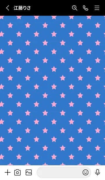 [LINE着せ替え] シンプル カラー スターズ 11の画像2