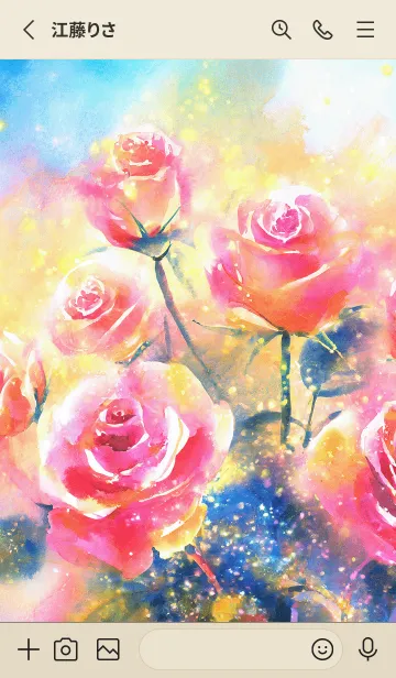 [LINE着せ替え] 薔薇(バラ)の花の着せかえ(R1270)の画像2