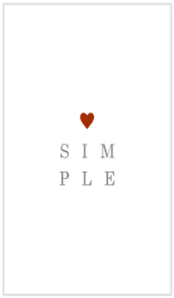 [LINE着せ替え] SIMPLE-HEART 39の画像1