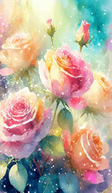 [LINE着せ替え] 薔薇(バラ)の花の着せかえ(R1272)の画像1