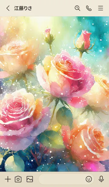 [LINE着せ替え] 薔薇(バラ)の花の着せかえ(R1272)の画像2