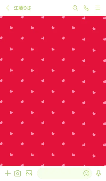 [LINE着せ替え] シンプル ミニ ハート -15の画像2