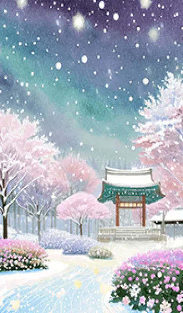 [LINE着せ替え] 優美な冬の風景の着せかえ(Winter-1232)の画像1