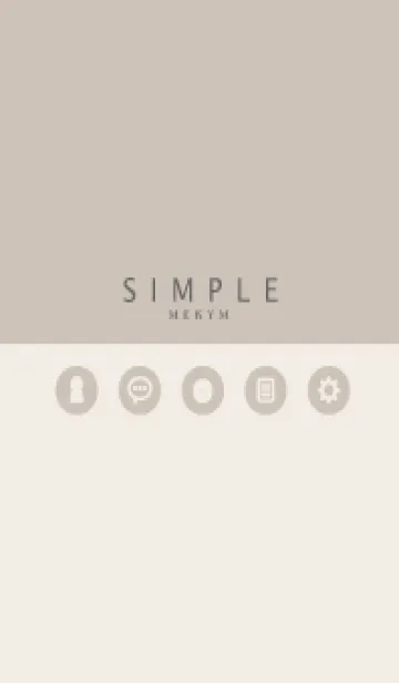 [LINE着せ替え] SIMPLE-ICON BROWN 14の画像1