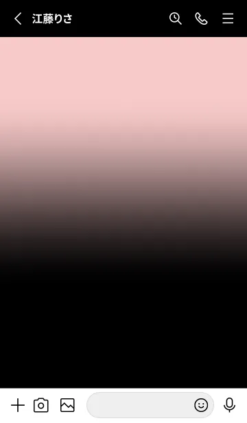 [LINE着せ替え] Black & Azalea Pink Theme V.7 (JP)の画像2