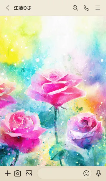 [LINE着せ替え] 薔薇(バラ)の花の着せかえ(R1276)の画像2