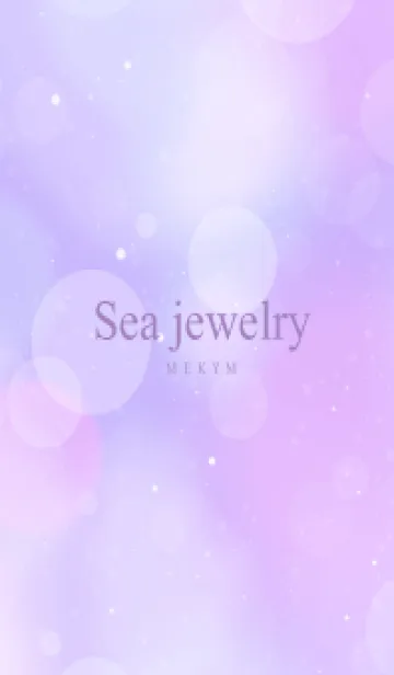 [LINE着せ替え] SEA JEWELRY-MILKY PURPLE 4の画像1