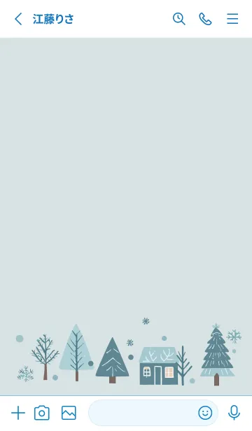 [LINE着せ替え] 北欧シンプルデザイン☆冬 日本版の画像2