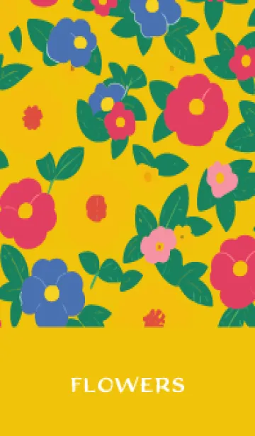 [LINE着せ替え] yellow 鮮やかな椿の画像1