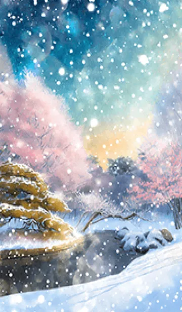 [LINE着せ替え] 優美な冬の風景の着せかえ(Winter-1237)の画像1