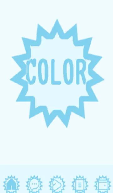 [LINE着せ替え] blue color H48の画像1