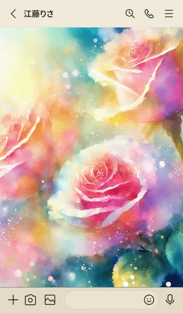 [LINE着せ替え] 薔薇(バラ)の花の着せかえ(R1280)の画像2