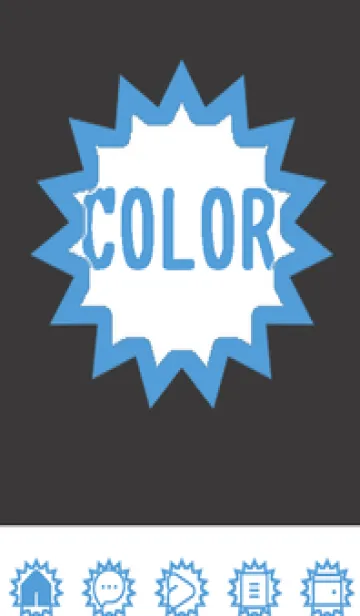 [LINE着せ替え] blue color H50の画像1