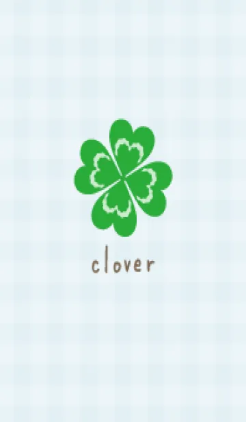 [LINE着せ替え] クローバー ギンガムチェックの画像1