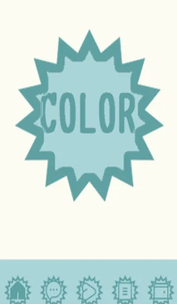 [LINE着せ替え] green color H97の画像1