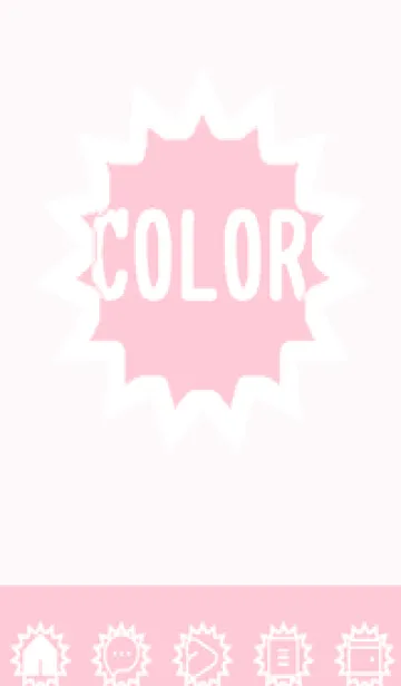 [LINE着せ替え] pink color H49の画像1