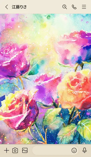 [LINE着せ替え] 薔薇(バラ)の花の着せかえ(R1289)の画像2