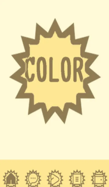 [LINE着せ替え] yellow color H50の画像1