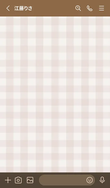 [LINE着せ替え] SIMPLE HEART =check  pinkbrown=の画像2