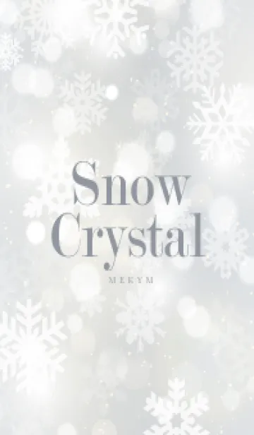 [LINE着せ替え] SnowCrystal-WHITE 15の画像1