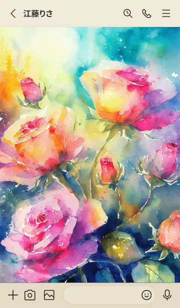 [LINE着せ替え] 薔薇(バラ)の花の着せかえ(R1286)の画像2