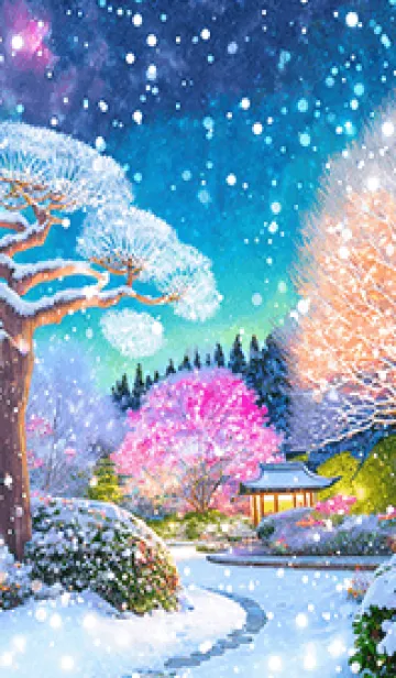 [LINE着せ替え] 優美な冬の風景の着せかえ(Winter-1242)の画像1