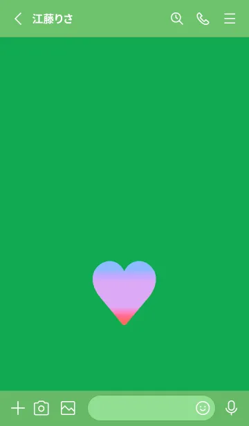 [LINE着せ替え] グラデーション ハート 66の画像2