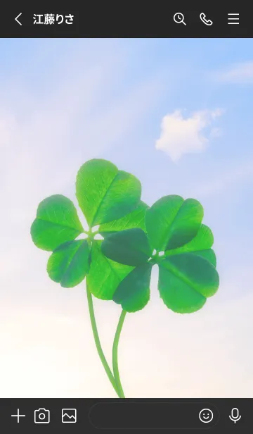 [LINE着せ替え] 本物ラッキークローバーズ Nestle #2-26の画像2