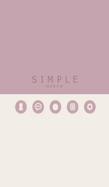 [LINE着せ替え] SIMPLE-ICON PINK 14の画像1