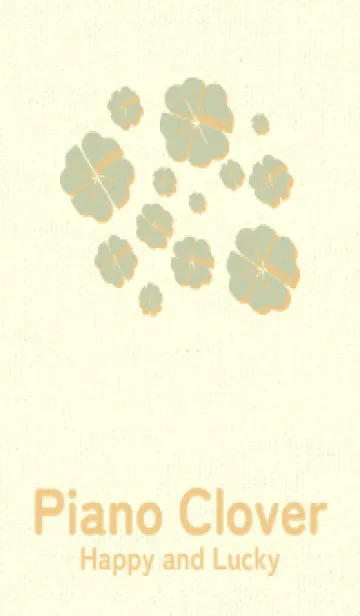 [LINE着せ替え] Piano clover ペールサローの画像1
