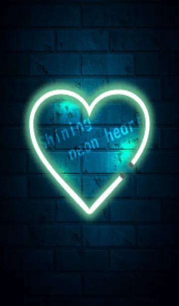 [LINE着せ替え] Shining neon heart 107の画像1