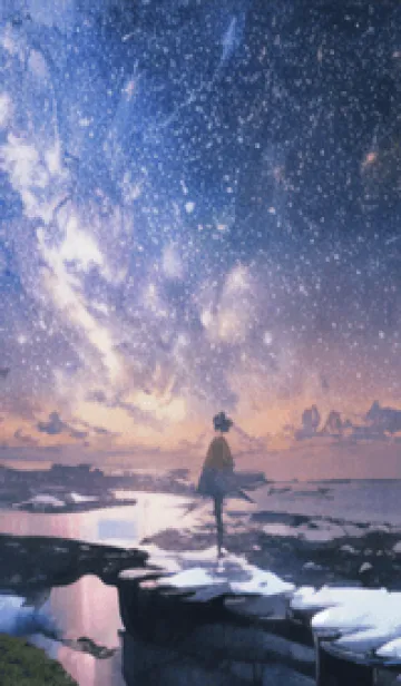 [LINE着せ替え] 銀河の冬空 #MQ129。の画像1