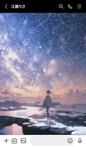 [LINE着せ替え] 銀河の冬空 #MQ129。の画像2