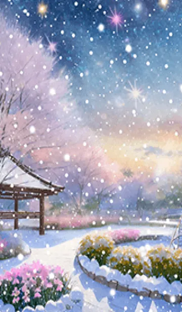 [LINE着せ替え] 優美な冬の風景の着せかえ(Winter-1248)の画像1