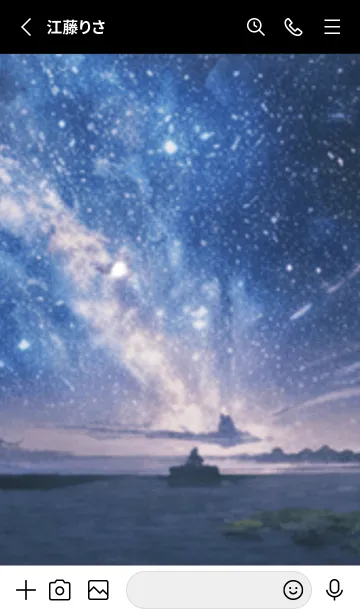 [LINE着せ替え] 銀河の冬空 #MQ128。の画像2