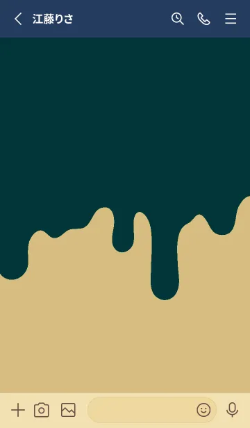 [LINE着せ替え] ドリップ スマイル .51の画像2