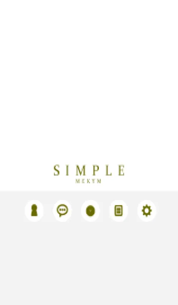 [LINE着せ替え] SIMPLE-ICON WHITE GRAY 14の画像1