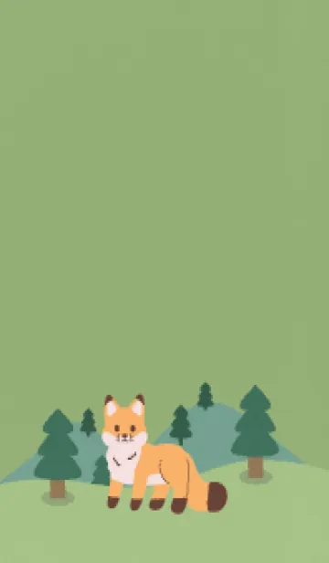 森のキツネのLINE着せ替え