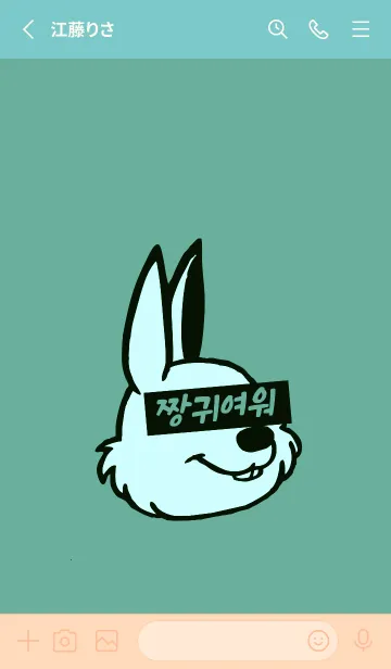 [LINE着せ替え] KOREA RABBIT THEME 113の画像2