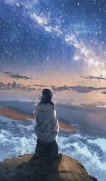 [LINE着せ替え] 銀河の冬空 #MR111。の画像1