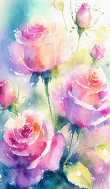 [LINE着せ替え] 薔薇(バラ)の花の着せかえ(R1294)の画像1