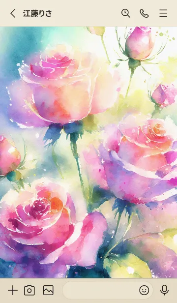 [LINE着せ替え] 薔薇(バラ)の花の着せかえ(R1294)の画像2