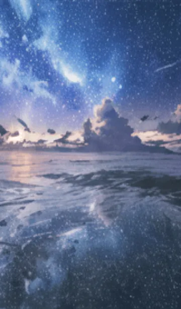 [LINE着せ替え] 銀河の冬空 #MR17。の画像1