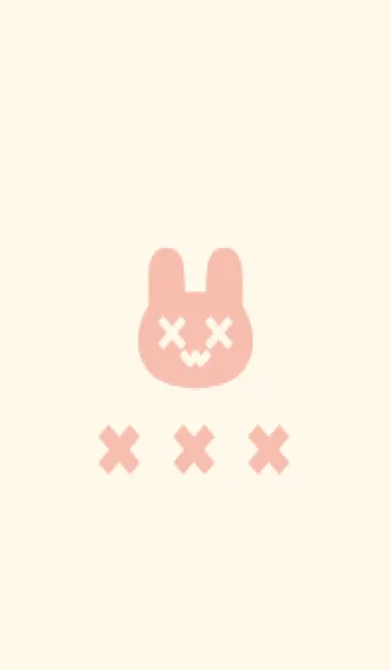 [LINE着せ替え] 地雷うさぎ(beige&pastel04)の画像1